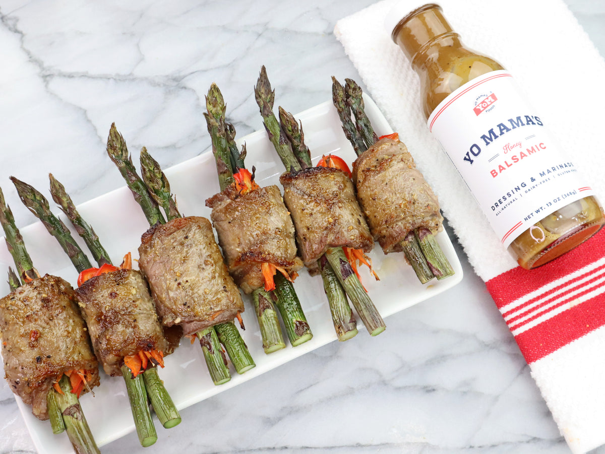 Balsamic Steak Rolls – Yo Mama's Foods