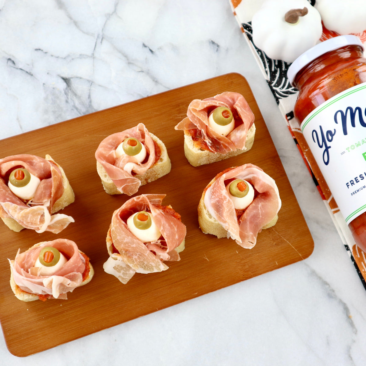 Eyeball Crostini &ndash; Yo Mama's Foods