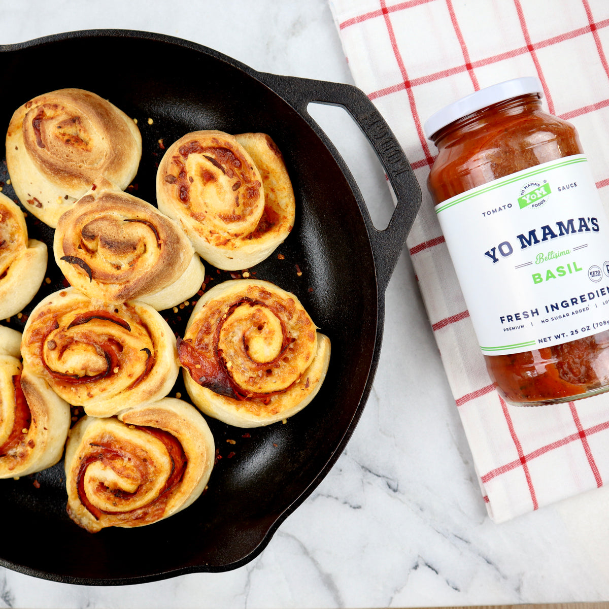 Pizza Rolls &ndash; Yo Mama's Foods