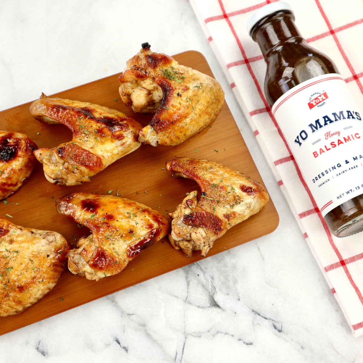 Honey Balsamic Wings – Yo Mama's Foods