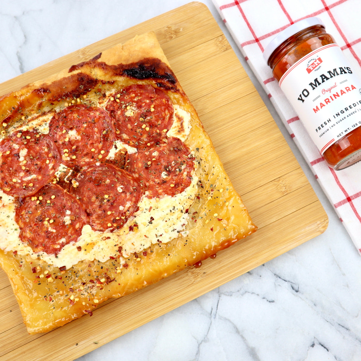 Puff Pastry Pizza – Yo Mama's Foods