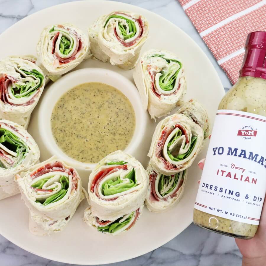 Italian Pinwheels – Yo Mama's Foods