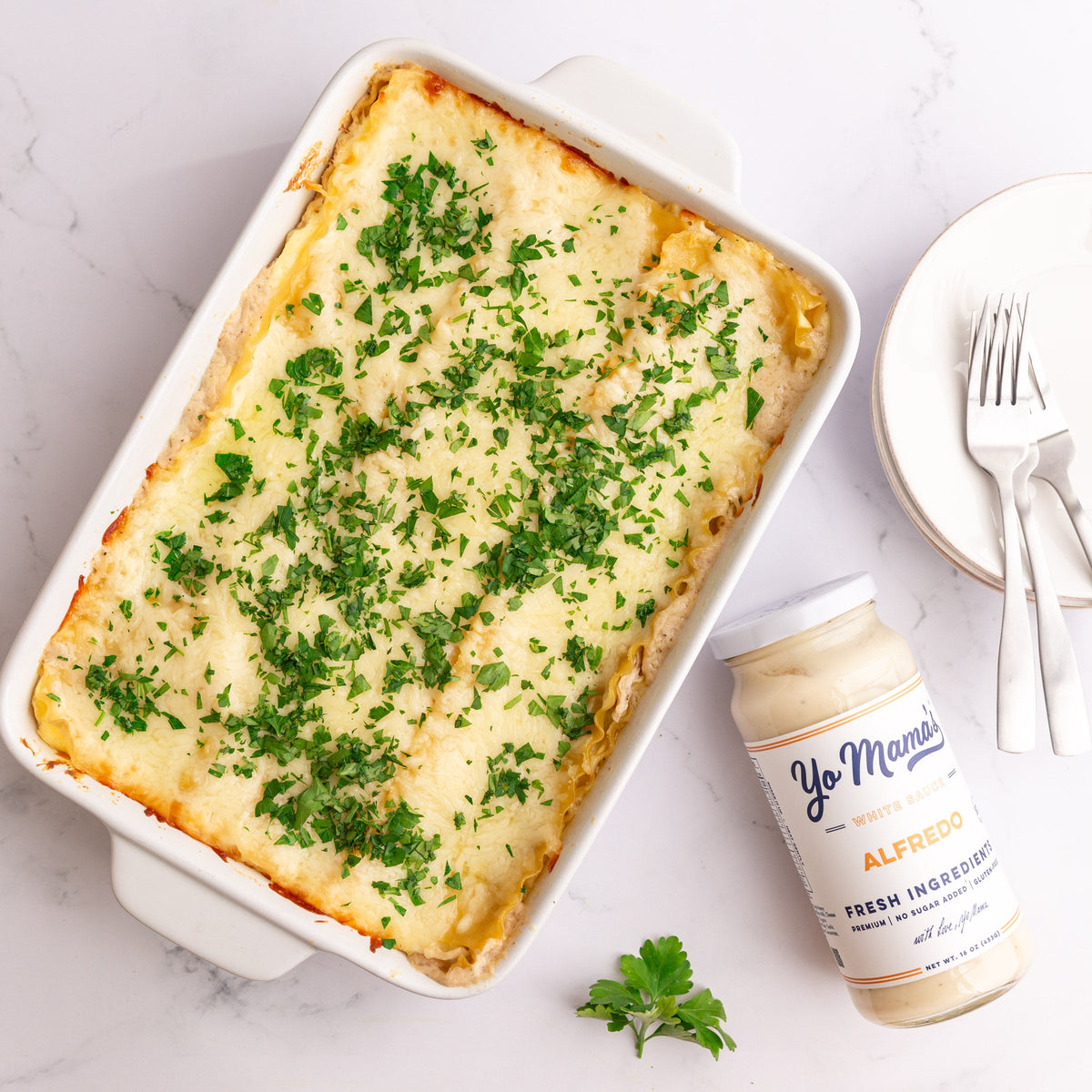 Alfredo Lasagna – Yo Mama's Foods