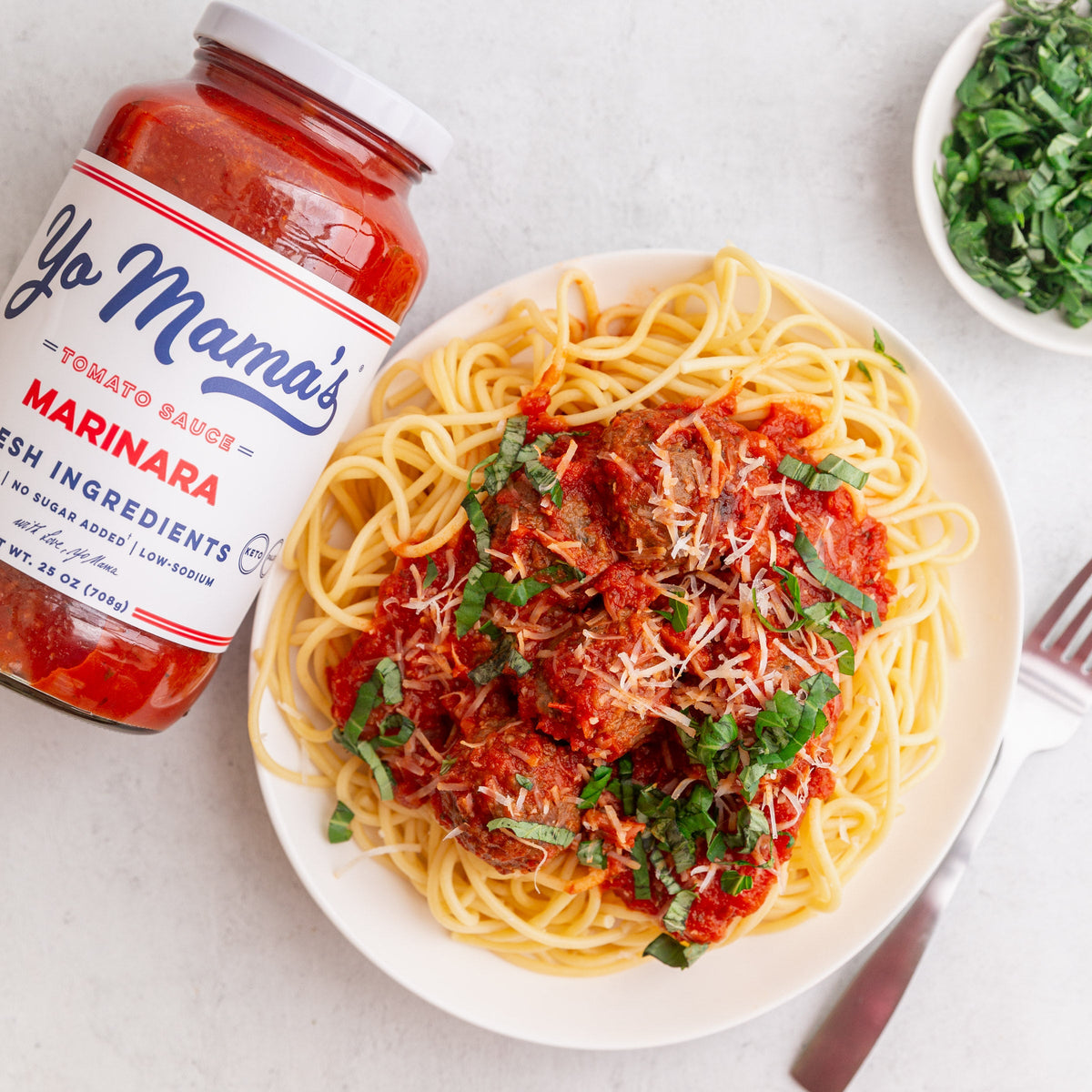 Classic Spaghetti and Meatballs – Yo Mama's Foods
