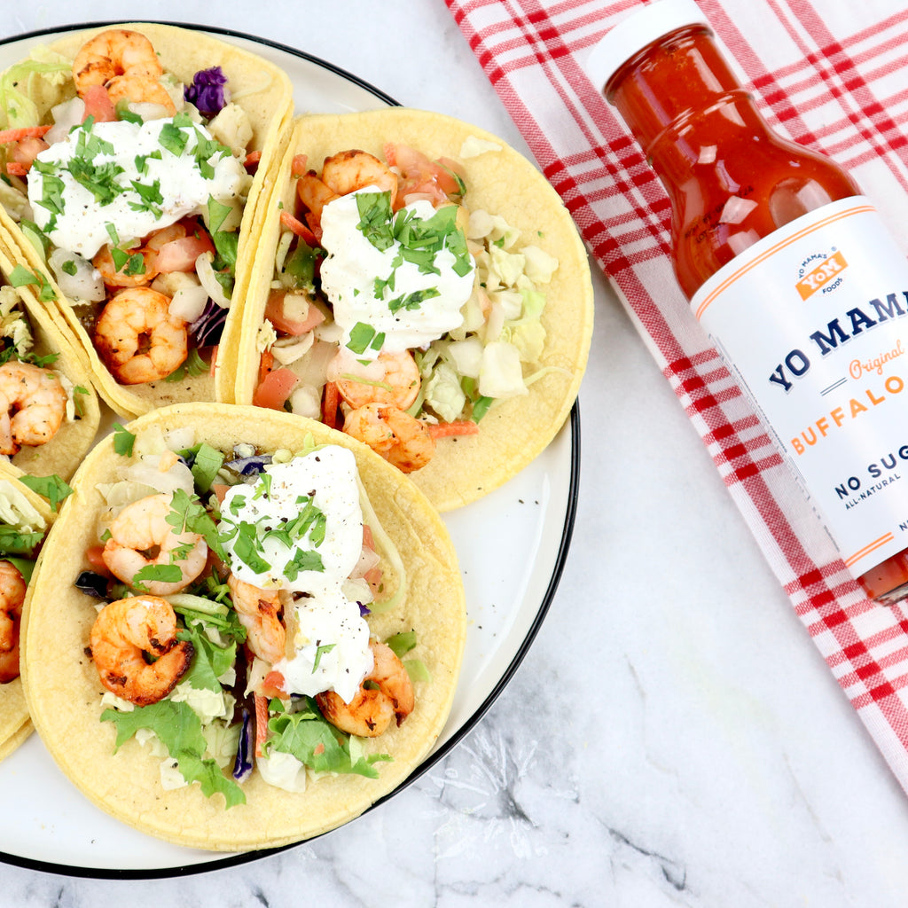 Buffalo Shrimp Tacos